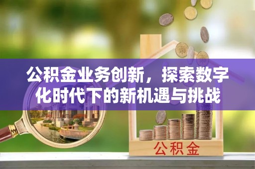 长顺公积金业务创新，探索数字化时代下的新机遇与挑战