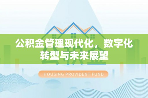 长顺公积金管理现代化，数字化转型与未来展望