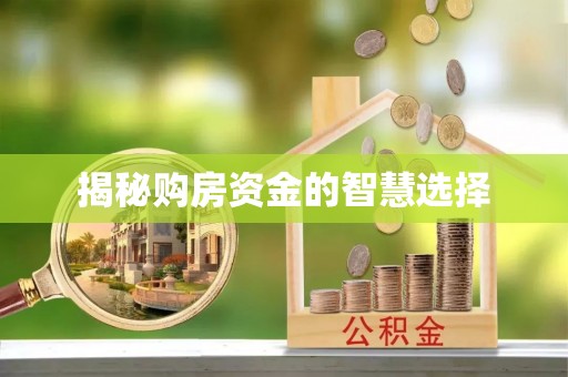 长顺揭秘购房资金的智慧选择