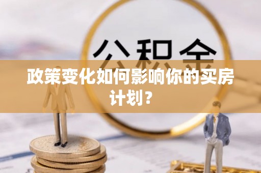 长顺政策变化如何影响你的买房计划？