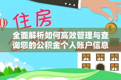 长顺全面解析如何高效管理与查询您的公积金个人账户信息