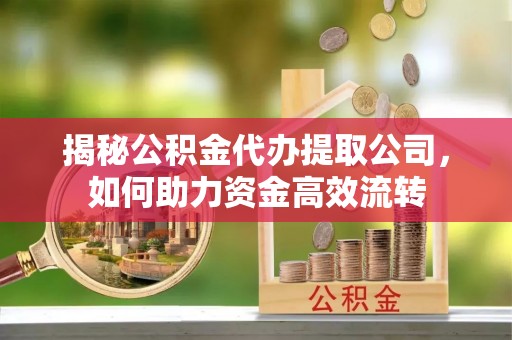 长顺揭秘公积金代办提取公司，如何助力资金高效流转